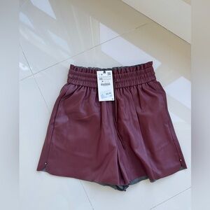 Women's Burgundy Shorts
